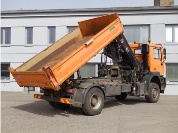 Kipper, Autokran MAN 19.364  4X4  mit Kran HIAB 125: das Bild 4