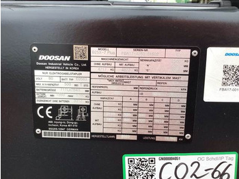 Elektrostapler Doosan B25X-7 PLUS: das Bild 5