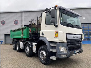 Autokran DAF CF410 / 8X4 / BIG AXLE / FULL-STEEL /2 SIDE TIPPER/ ONLY:363247 KM / AUTOMATIC / EURO-6 / 2014: das Bild 3