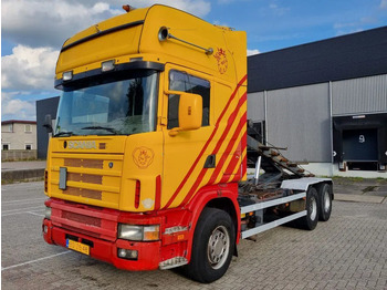 SCANIA 144 Seil Abrollkipper