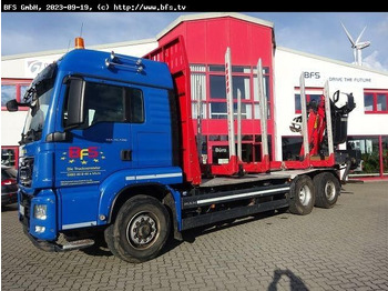 Holztransporter MAN TGS 26.500 6x4H-4BL Kurzholz: das Bild 2