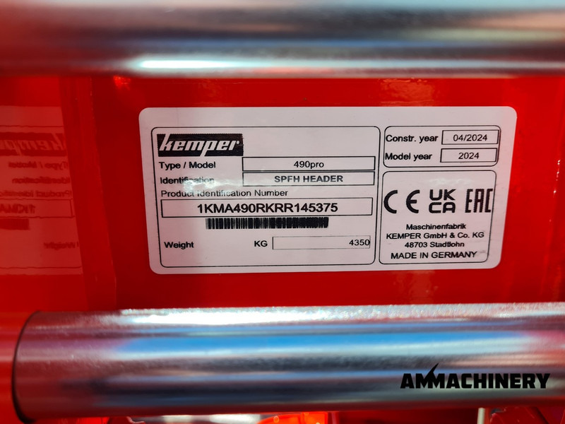 Ernteforsatz für Häcksler Für die Beförderung von Lebensmittel Kemper 490 PRO Inspected: das Bild 11