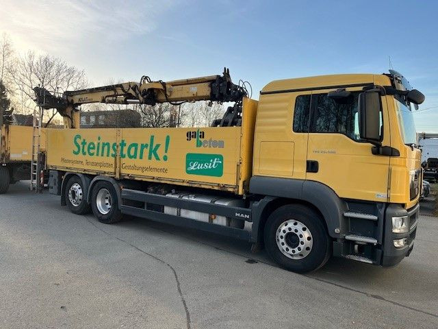 Pritsche LKW, Autokran MAN TGS 26.400 Baustoff LKW mit Ladekran Atlas 210.2: das Bild 13