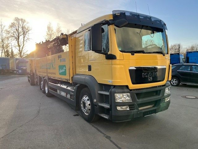 Pritsche LKW, Autokran MAN TGS 26.400 Baustoff LKW mit Ladekran Atlas 210.2: das Bild 14