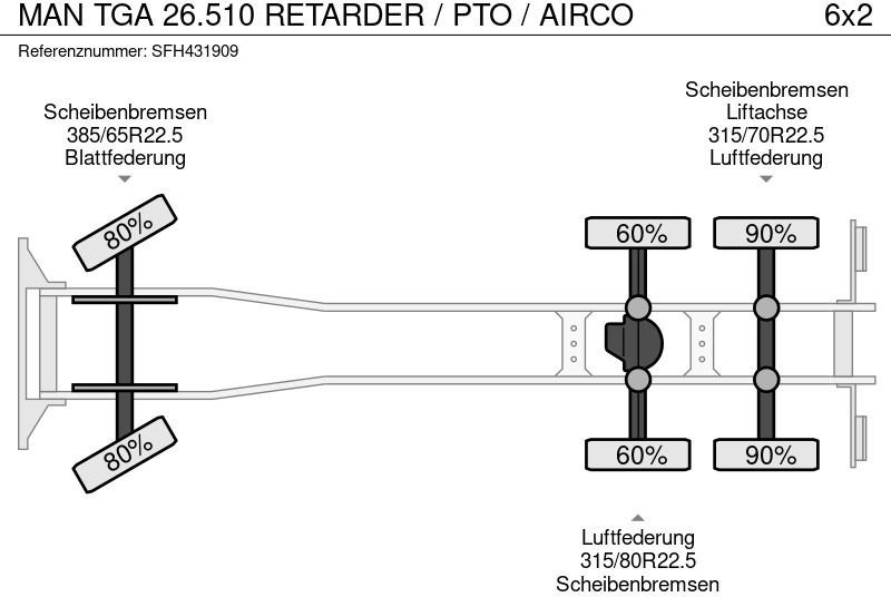MAN TGA 26.510 RETARDER / PTO / AIRCO – Leasing MAN TGA 26.510 RETARDER / PTO / AIRCO: das Bild 13
