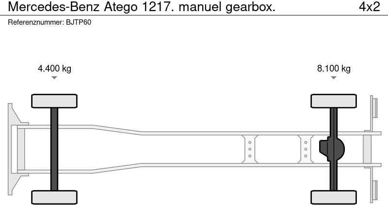 Koffer LKW Mercedes-Benz Atego 1217. manuel gearbox.: das Bild 8