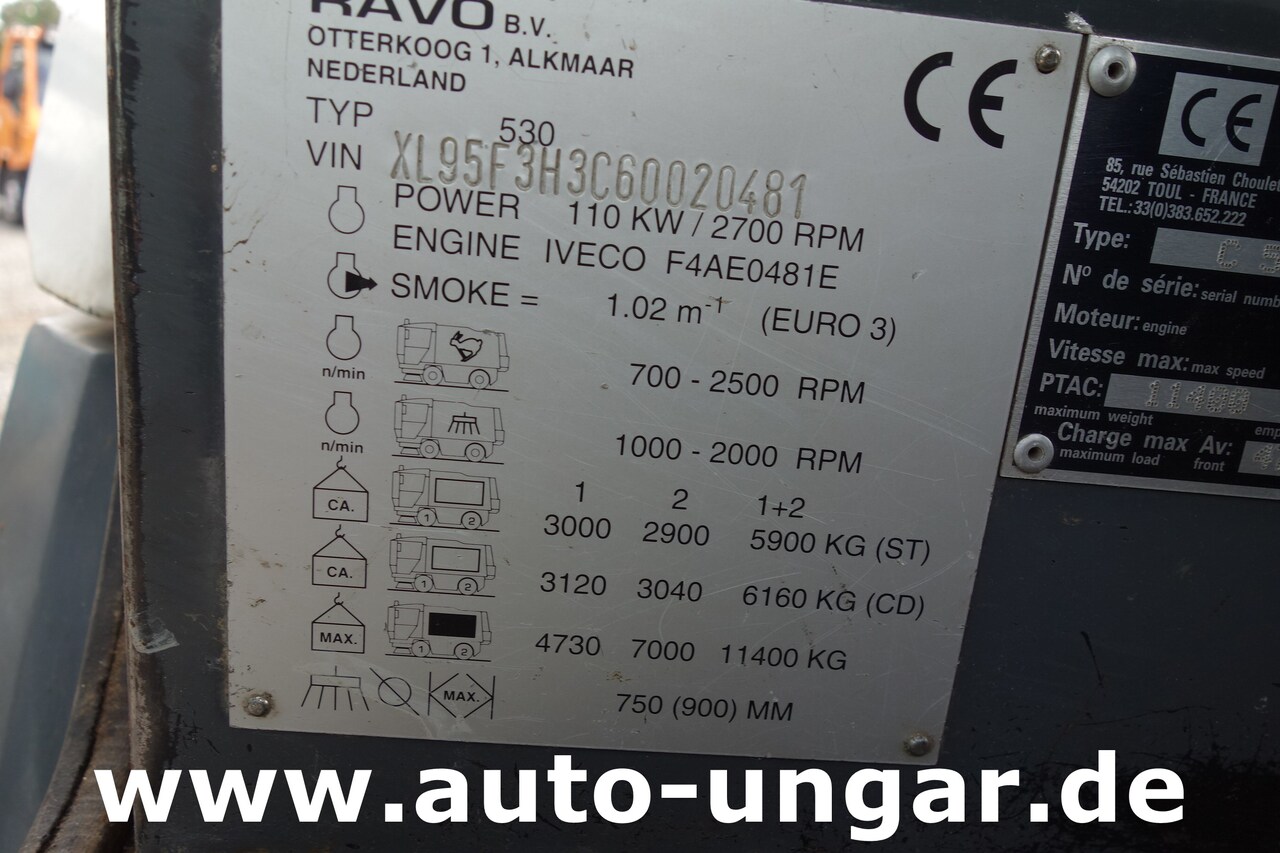 Kehrmaschine Ravo C540 / 530 Kehrmaschine - Kärcher - Heckabsaugung - Motorschaden: das Bild 21