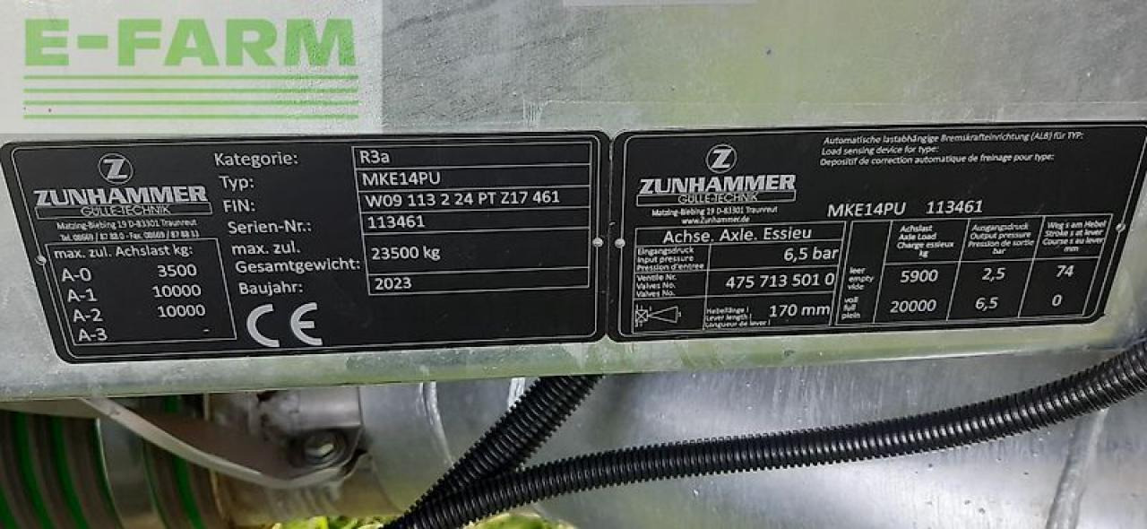 Düngetechnik Zunhammer mke 14 pu: das Bild 12