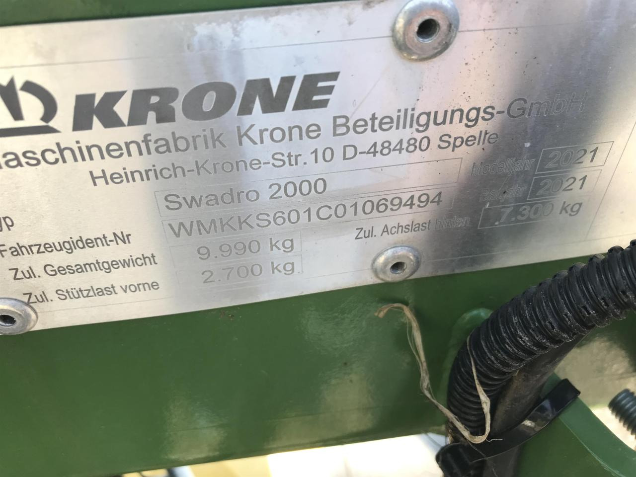 Heuwender/ Wenderechen Krone Swadro 2000: das Bild 9